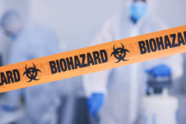 Professional Biohazard Cleanup technician working in Hyde Park, MA